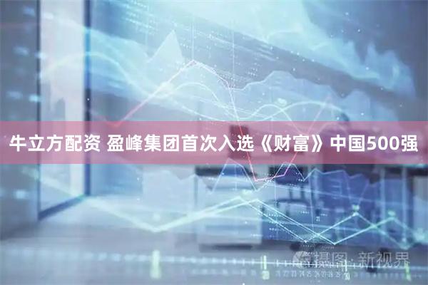 牛立方配资 盈峰集团首次入选《财富》中国500强